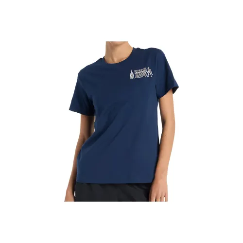 New Balance NYRR Boroughs Graphic Стандартная T-рубашка Женская Синяя