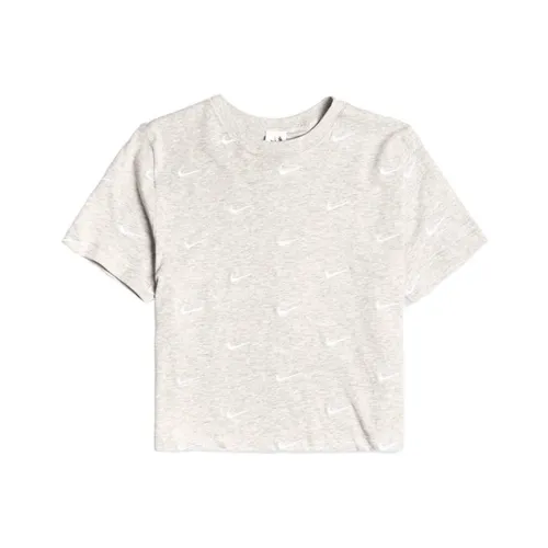 NIKE Серый Женские Короткие Топы