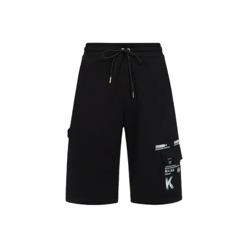 EVISU Черные Мужские Спортивные Шорты