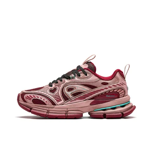 ANTA Champion G01 Slip Устойчивый к истиранию Низкий Топ Кэжуал Женский Золотой Красный