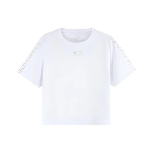 EMPORIO ARMANI EA7 Белые Женские Футболки