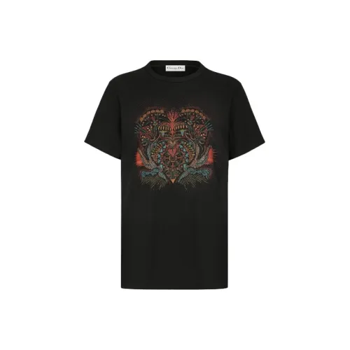 Dior Quarterly New Products Черные Женские Т-Рубашки