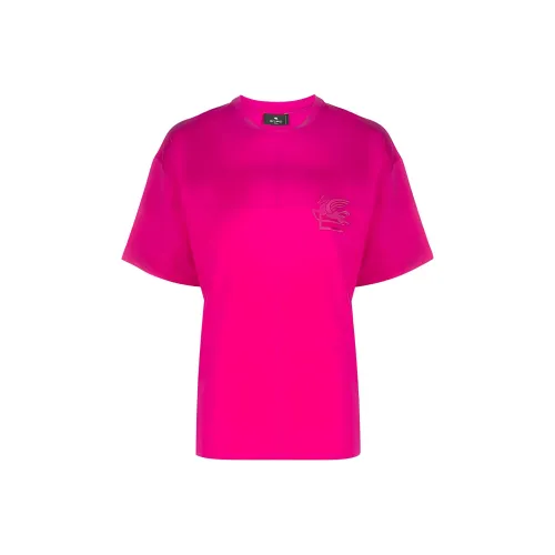 ETRO Розово-красные Женские Рубашки T