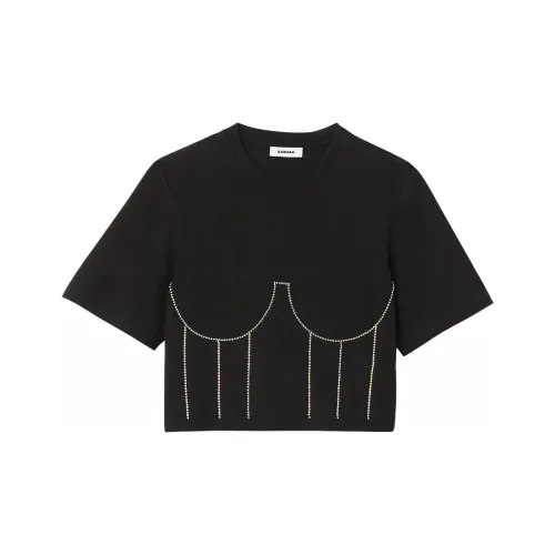 SANDRO Черные Женские Рубашки T