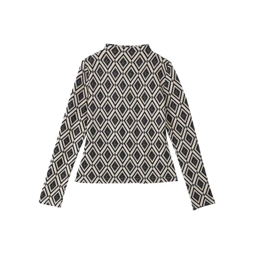 Cypress House T-рубашка Женская Черный кофе Клетка