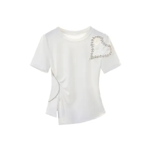 TOUCH Обычный T Рубашка Женская Белая