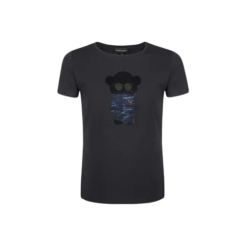 EMPORIO ARMANI Темно-синие Женские Рубашки T