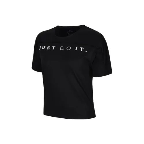 NIKE Dri Fit Черные Женские Футболки