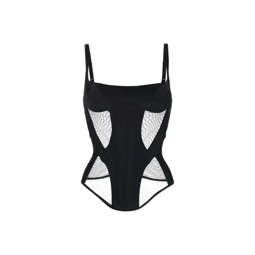 Mugler Черные Женские Майки