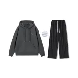 Темно-серый комплект одежды (утолщенный и с флисовой подкладкой)