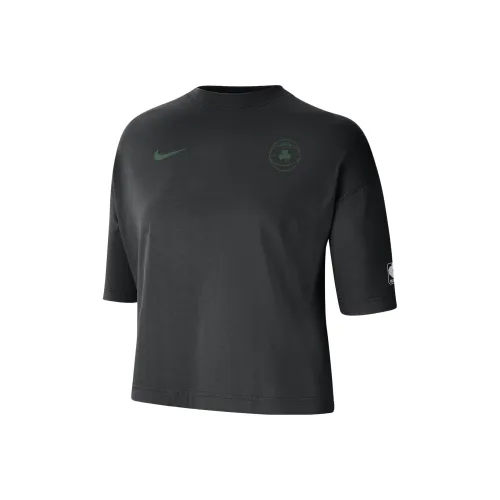 nike Рукав с спущенным плечом T-рубашка Женская BLACK CITY Edition 2023 24 Boston Celtics