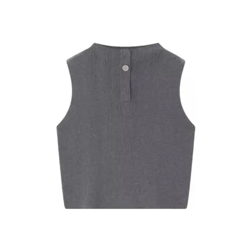 VIKTORIACHAN Майка Женская Серого цвета