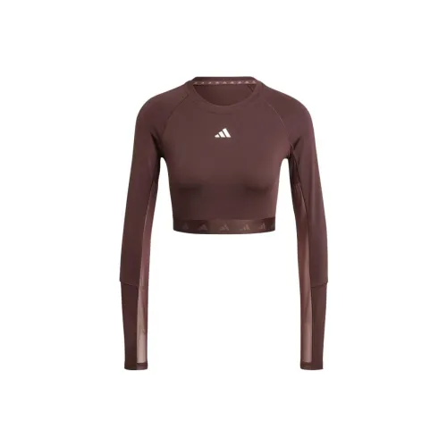 adidas clothing Коричневые Женские Футболки