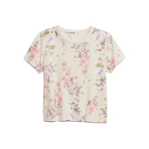 GAP Стандартная футболка женская бежевая