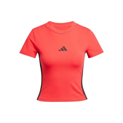 Adidas SportswearESSENTIALS Стандартная футболка Женская PURE Камень Красный Черный