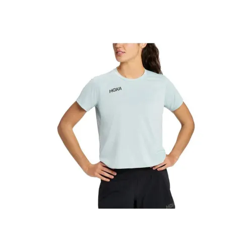 HOKA ONE ONE Синий Женские Футболки
