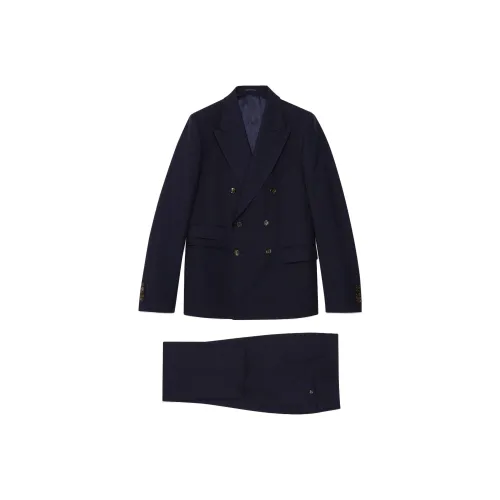 GUCCI Бизнес-костюм пальто мужской синий