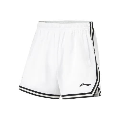 LINING Professional Basketball Series Стандартные Белые Мужские Баскетбольные Шорты
