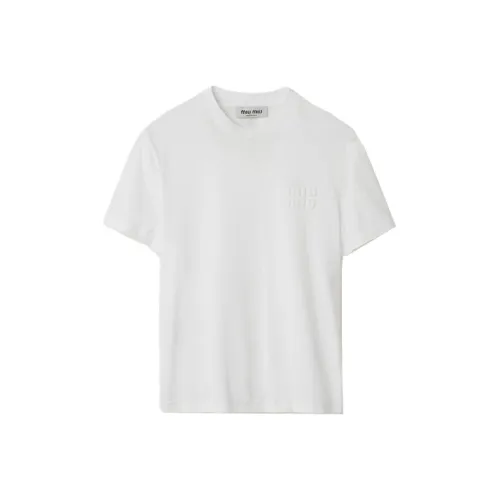 MIU MIU Стандартная футболка Women's White