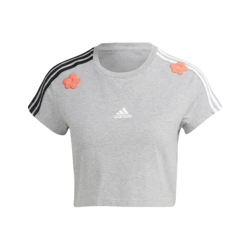 Adidas Средний вересковый серый Женские короткие топы