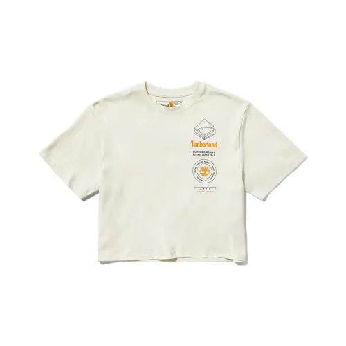 Timberland T-Shirt Женская Винтажный Белый
