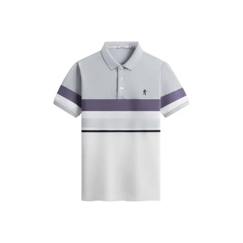 Поло Dance with Wolves Мужское Светло-Серое