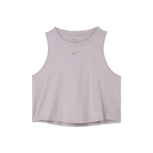 Nike Майка Женская Светло-фиолетовая Черная