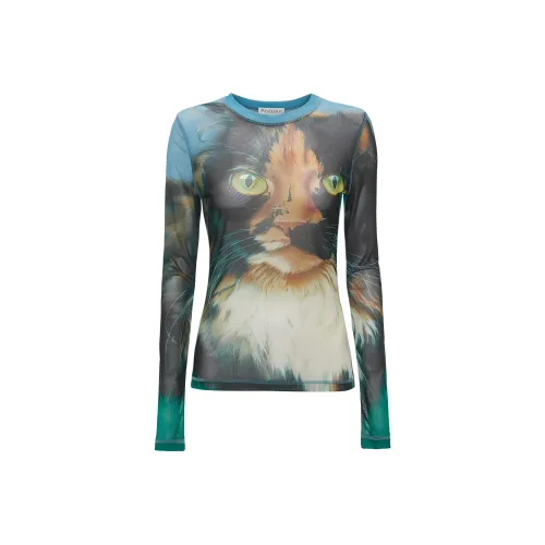 JW Anderson Women's T-Shirts с изумрудным цветом