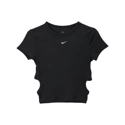 NIKE Sportswear Черный/Парусный белый Женские Футболки