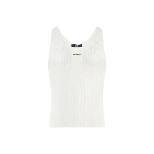 Karl Lagerfeld Майка Женская Белая