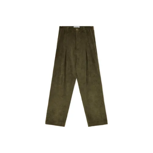 LOEWE FW24 Повседневные брюки Мужские Хаки зеленый