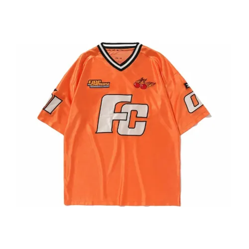 LINING x Девушка Sports Fashion Collection Рукав с оборванным плечом T-рубашка Женская Пламя Оранжевый