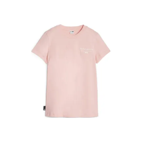 PUMA TEAM Graphic Tee T-Shirt Женская Розовая