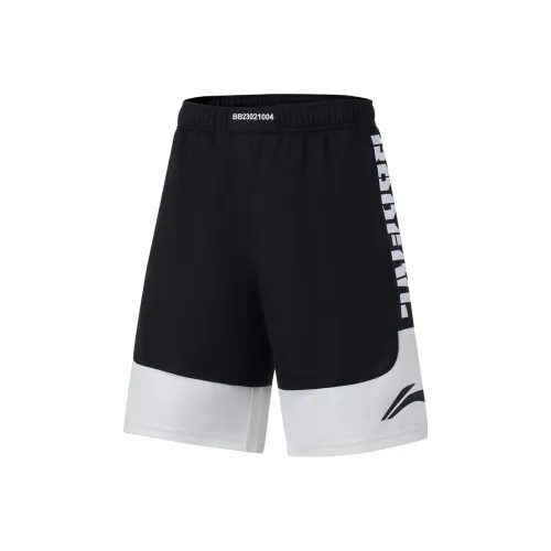 LINING Черный Сливочный Мужские спортивные шорты