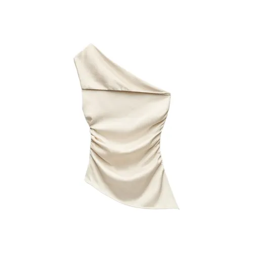 ZARA Желтые Женские Майки