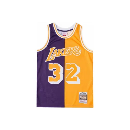 Mitchell Ness Пэчворк Фиолетовый Золотой Унисекс Баскетбольная Джерси