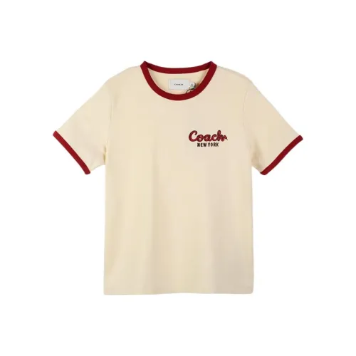 COACH Бежевые Женские Т-рубашки