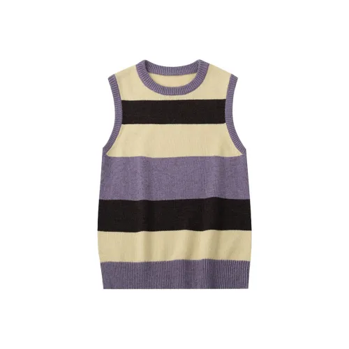 CYCLE DOCUMENT Майка Женская Желто-фиолетовая Полосы Комбо