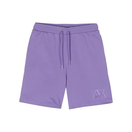 ARMANI EXCHANGEAE SS24 Спортивные шорты Мужские Фиолетовые