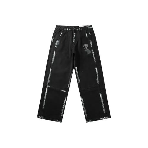 AUTOMOBILI LAMBORGHINI Повседневные брюки Унисекс Черный