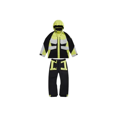Burton Aizawa SKI Костюм Комплект Унисекс Неоново-Желтый
