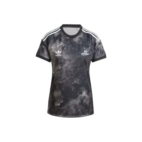 Adidas Originals x 100 Thieves SS24 T Рубашка Женская Черная