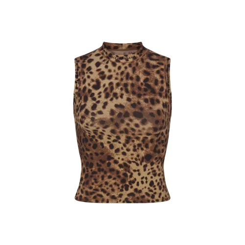 SKIMS x DOLCE GABBANA FW24 Майка Женская Леопард Леопардовый принт