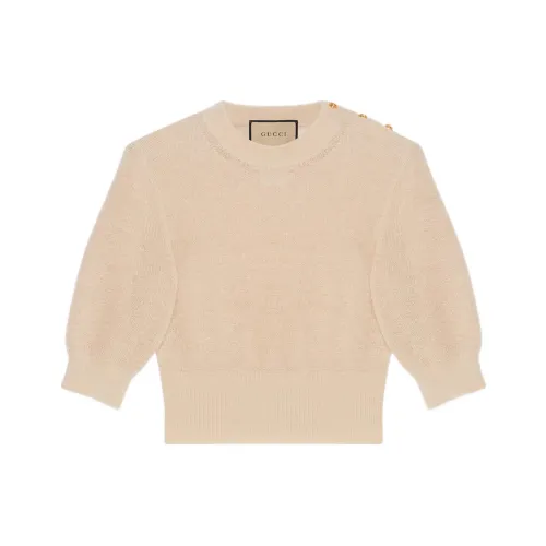 GUCCI Бежевый Женские Короткие Топы