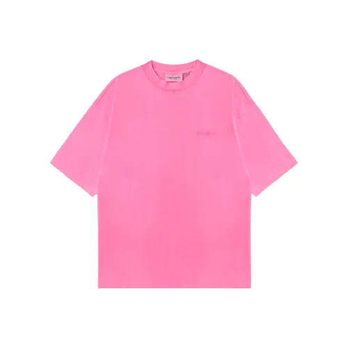 Carhartt WIP W' S S Рукав с оборванным плечом T-рубашка Женская Розовая