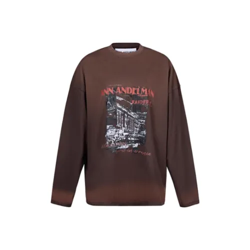 Ann Andelman Темно-кофейные Женские Футболки