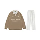 Комплект (Camel Top + White Pants)