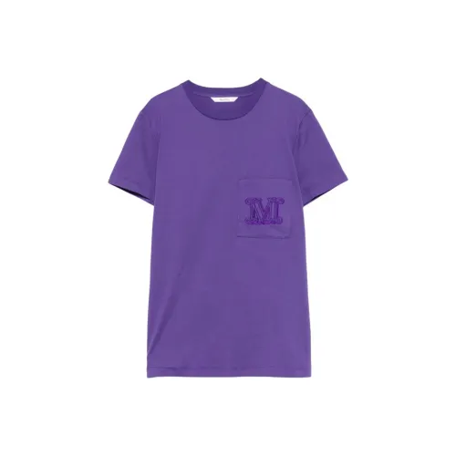 MaxMara Стандартная T-рубашка Женская Фиолетовая