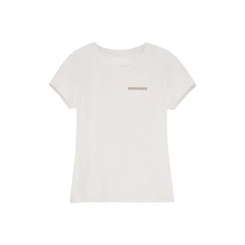 Balenciaga SS23 Рукав с оборванным плечом T-рубашка Женская Белая