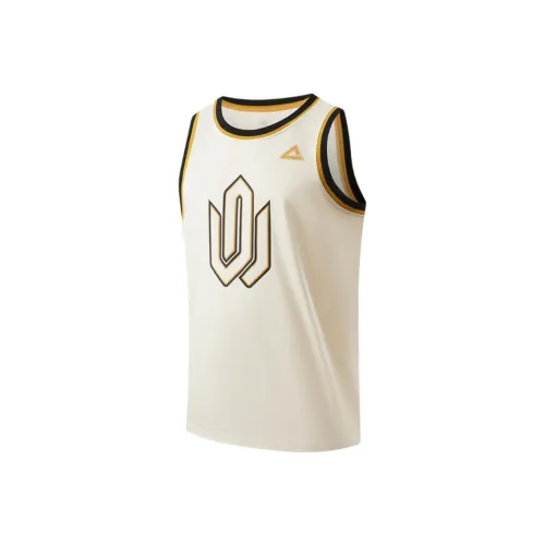 PEAK Экрю Мужская баскетбольная футболка